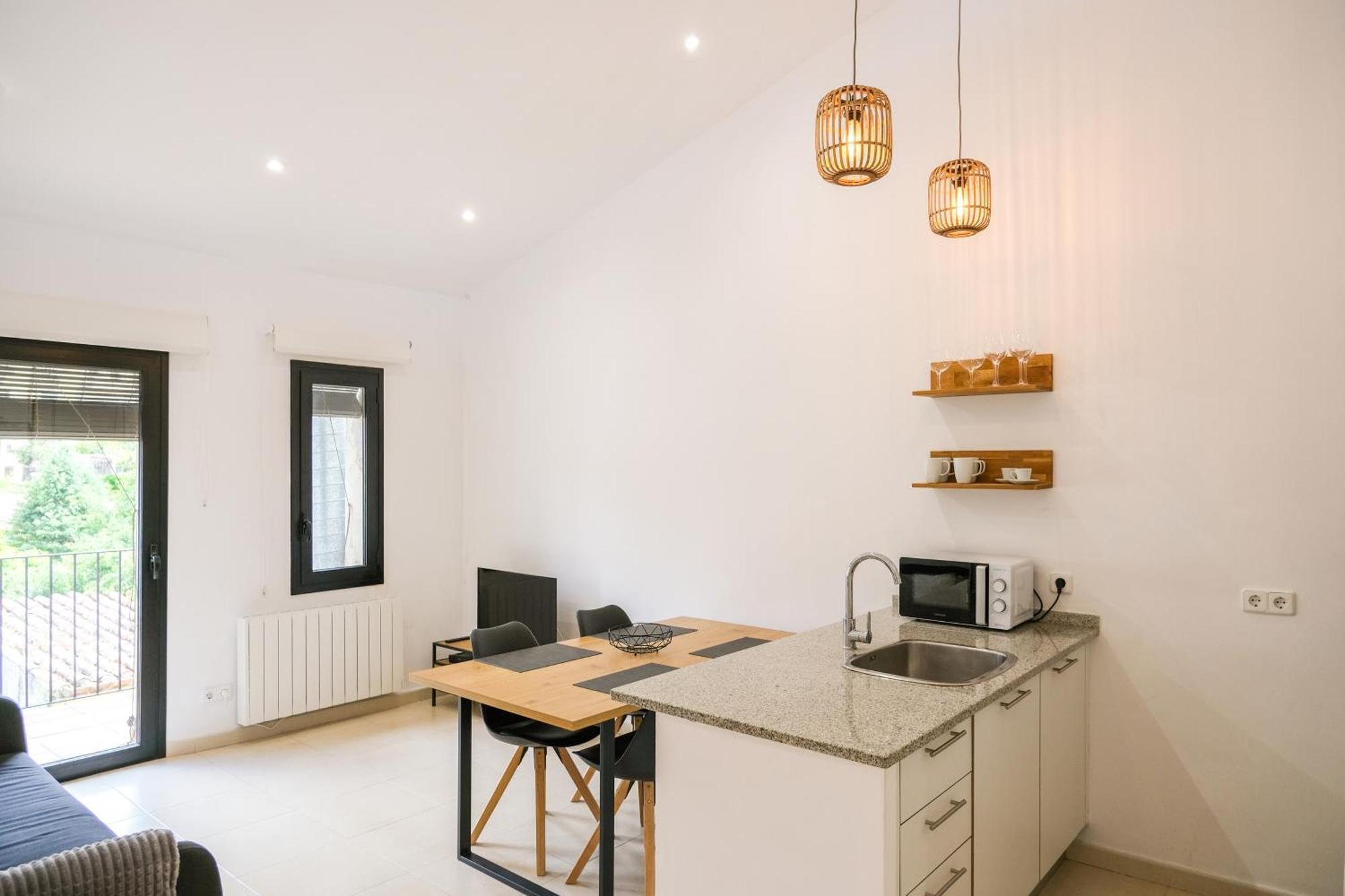 Ca Leudald 3 Apartamento En Besalu Con Terraza Buitenkant foto